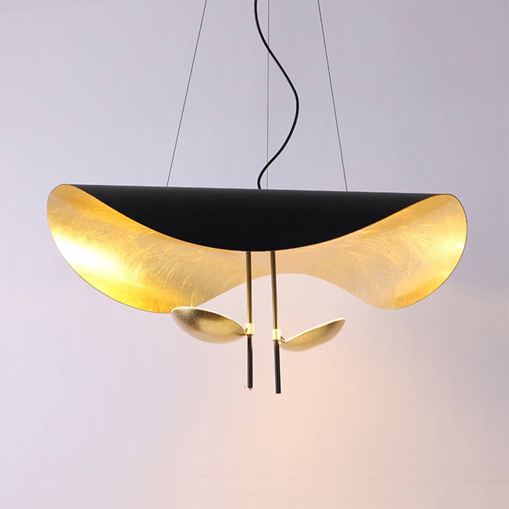 Flying Saucer Single-Light Pendant — Postmodern, Metal, Black or White, E14
