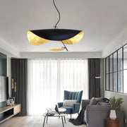Flying Saucer Single-Light Pendant — Postmodern, Metal, Black or White, E14