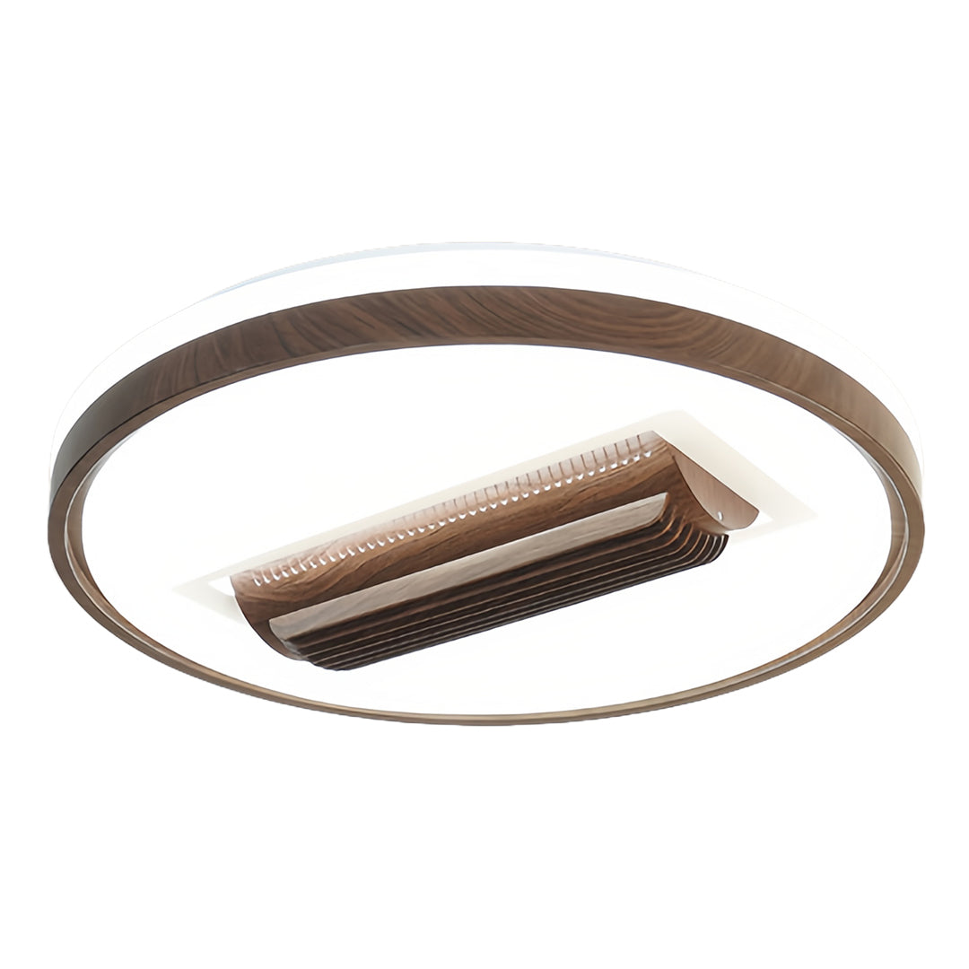 Quiet Minimalist Bladeless Ceiling Fan with LED Light