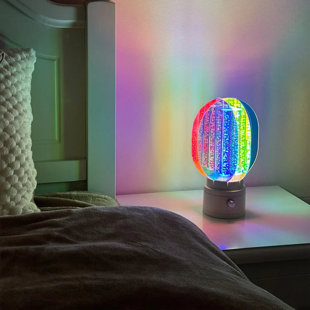 Unique Artistic LED Table Lamps - Colorful Aluminum Decorative Lighting Luxe