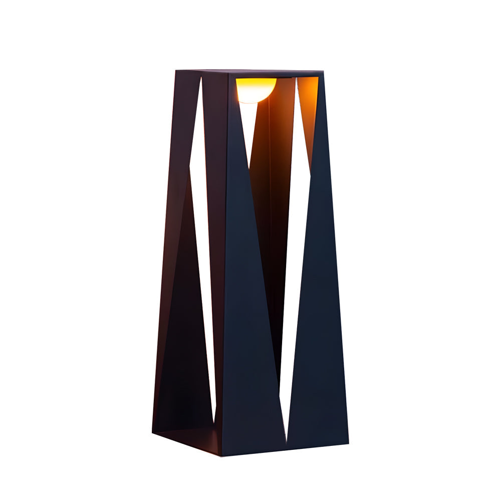 Minimalist Outdoor Bollard Light — Stainless Steel & Acrylic, LED 3000K, IP65, Solar or Hardwired, 19.7" / 29.9" / 50"