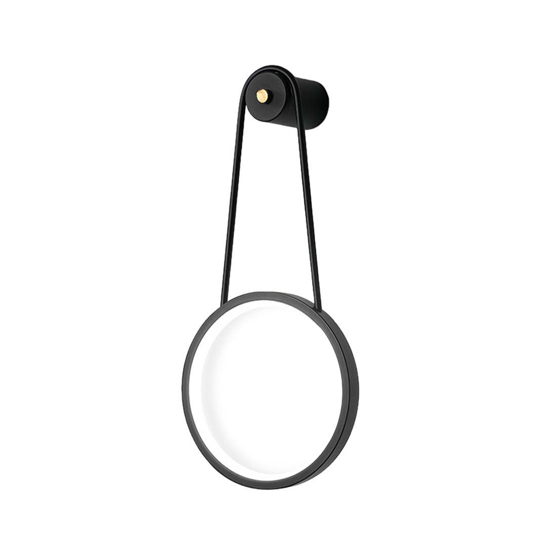 Modern Minimalist LED Wall Sconce — Iron, Silicone Shade, 16W, 3-Step Dimming (3000K/4500K/6000K), Black or Gold