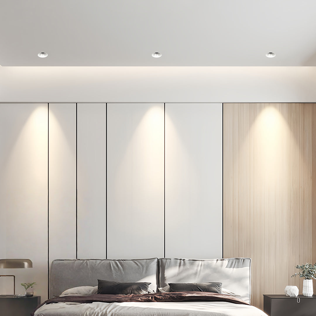 Deep Anti-Glare Recessed LED Spotlight — Aluminum, 7W / 12W / 15W, 3000K or 4000K, Ra98