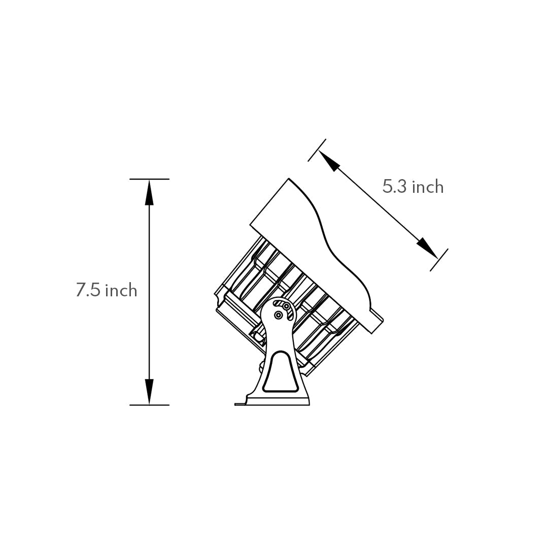 Minimalist Outdoor LED Spotlight — Die-Cast Aluminum, 8W / 15W, 3000K, IP65 Weatherproof