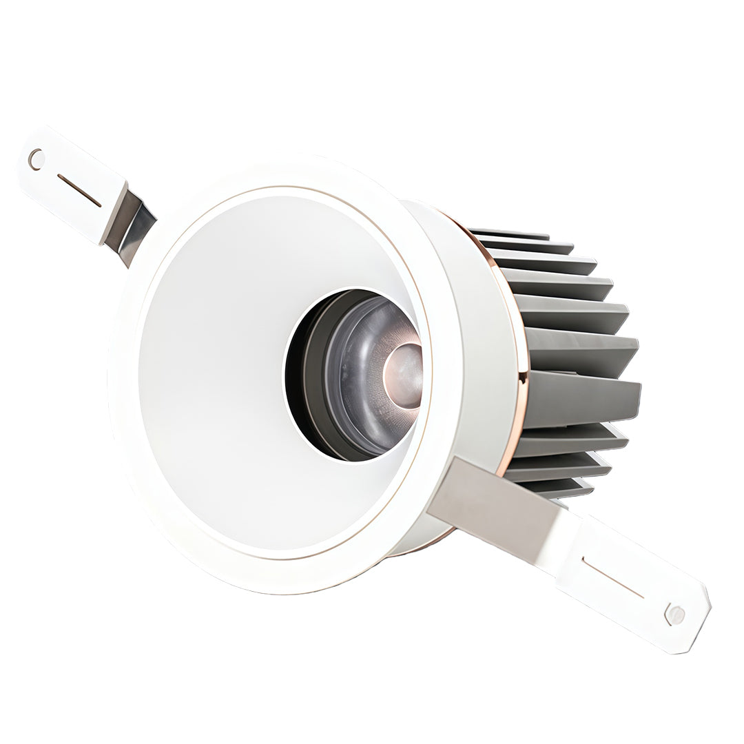 Full-Spectrum LED Recessed Can Light — Aluminum, Anti-Glare, 7–15W, 3000K, 36° Spotlight or 60° Downlight