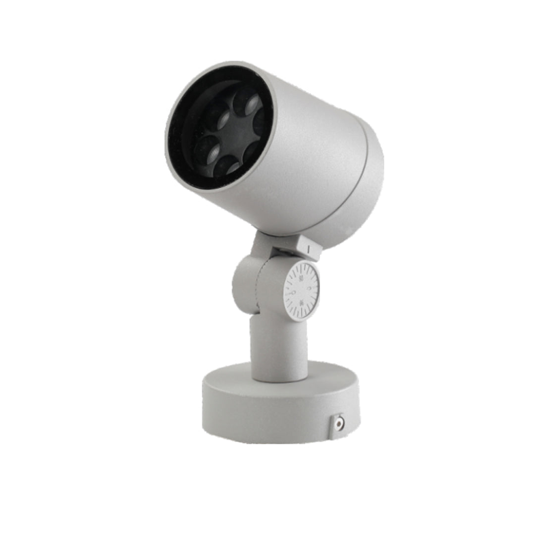 Round Outdoor LED Landscape Spotlight — Die-Cast Aluminum, IP65, DC24V, 3000K, 6W / 12W / 18W / 24W