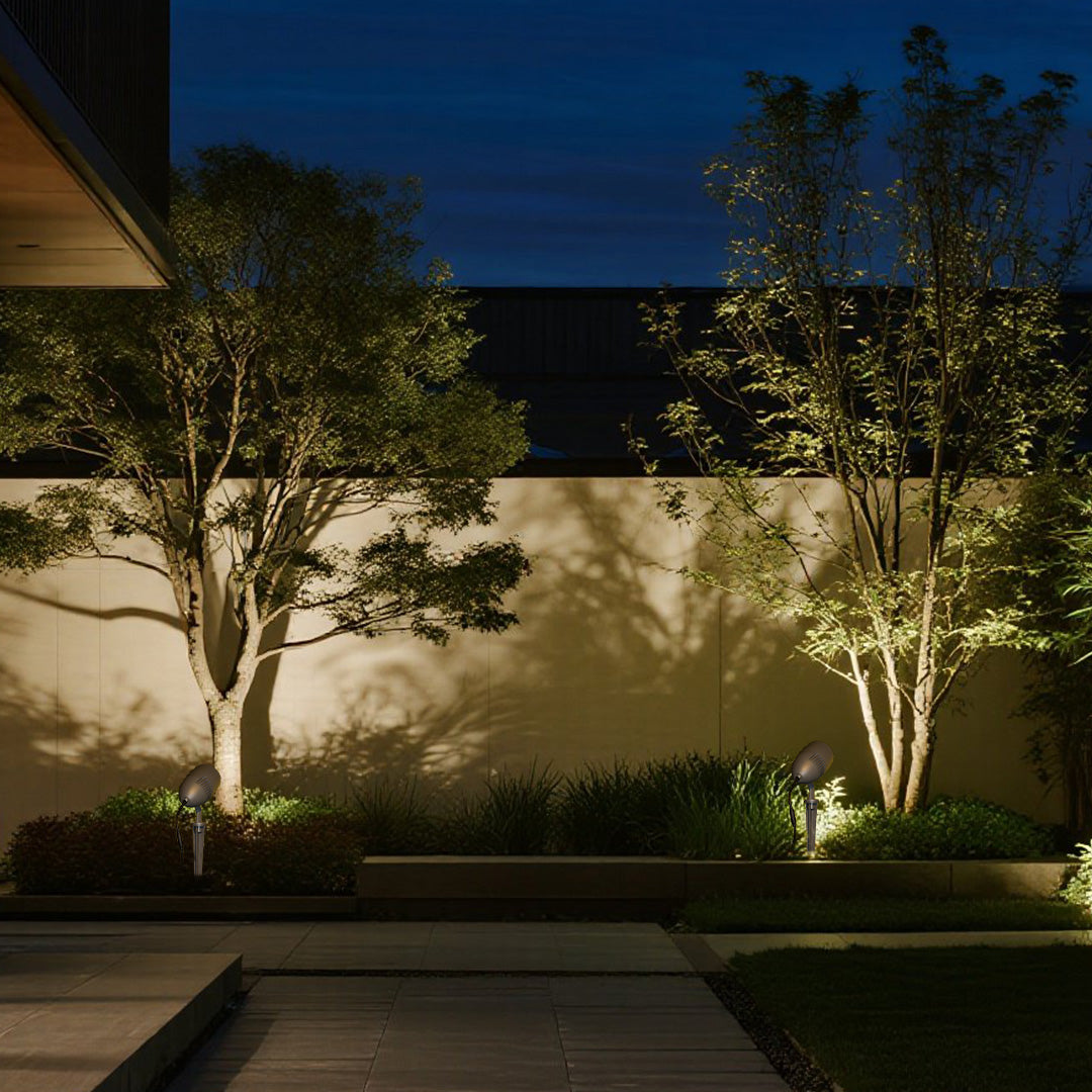 Minimalist Outdoor Flood LED Spotlight - Plug-In Design