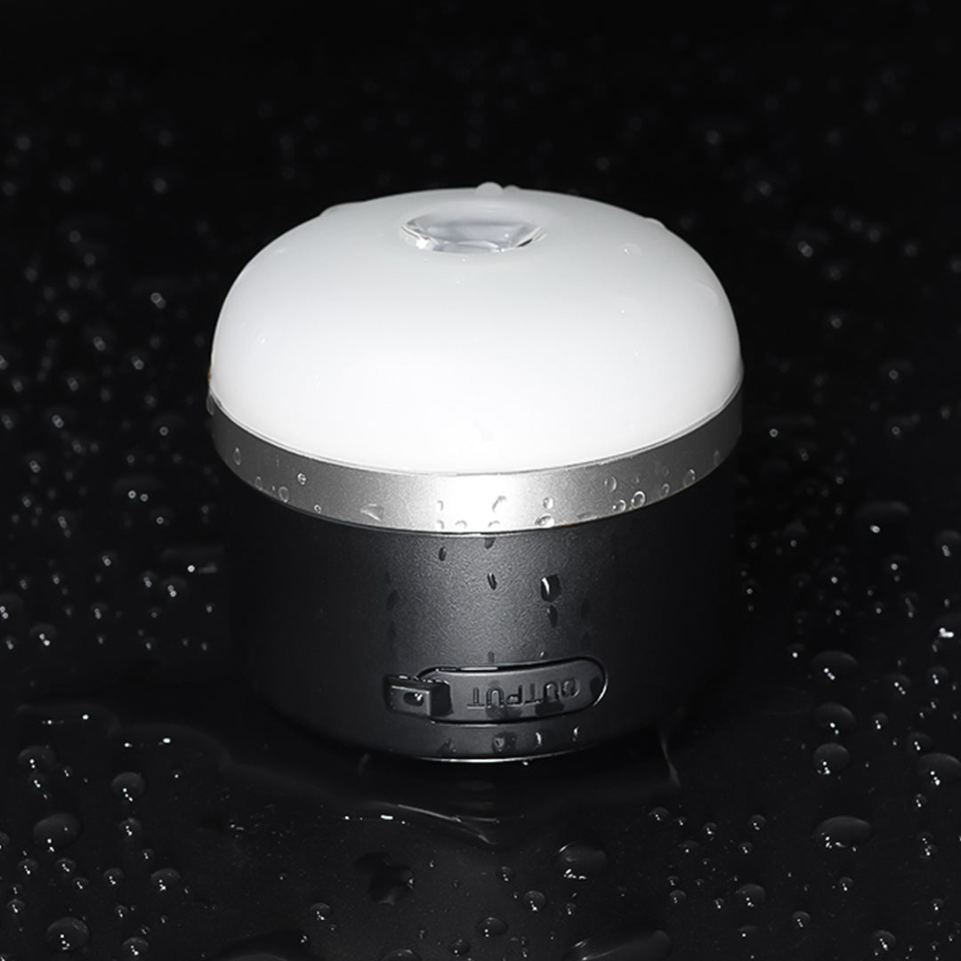 Rechargeable Camping Lantern — ABS/Aluminum, LED, 4 Lighting Modes, 7200mAh, IP65 Weatherproof, 600 Lumens