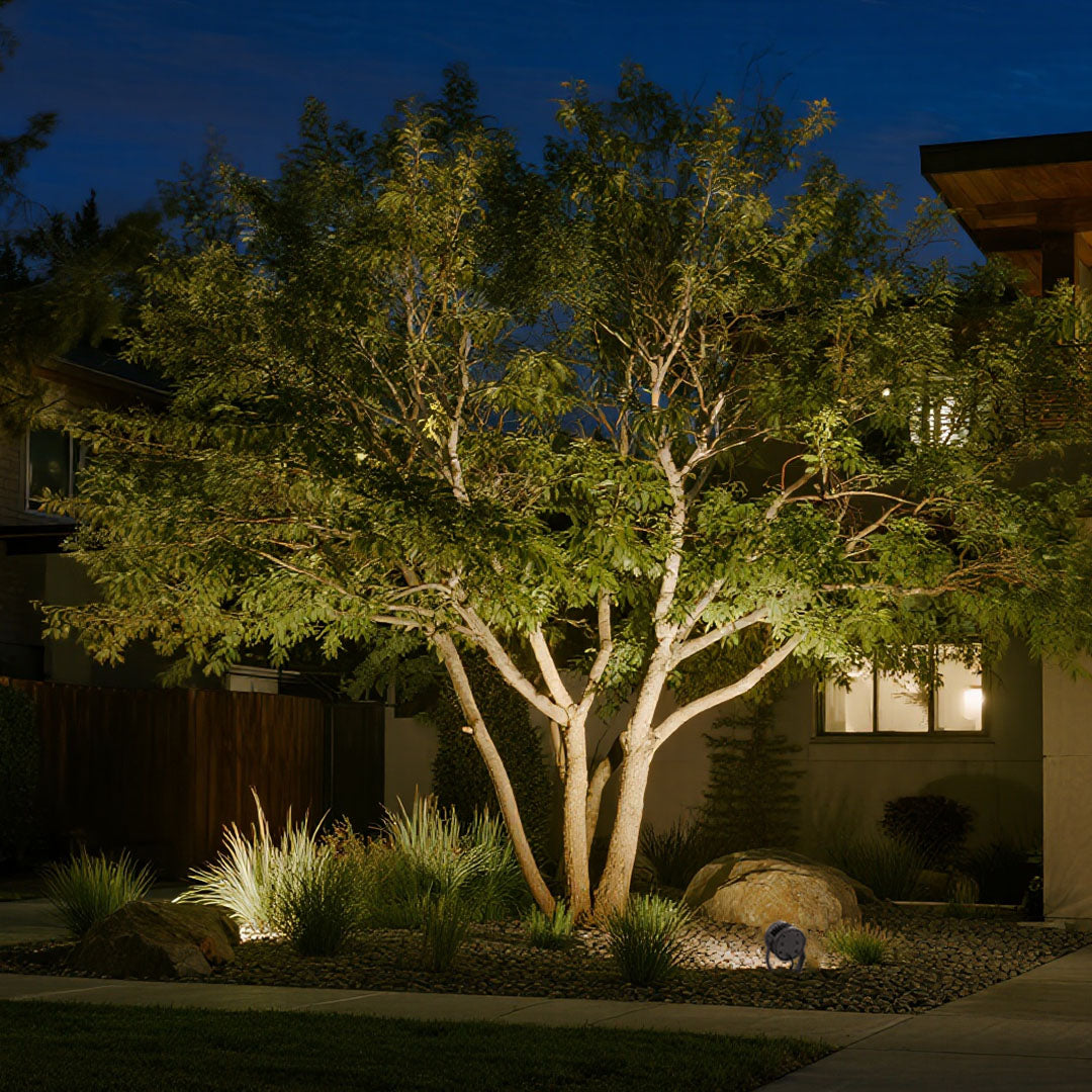 Outdoor LED Garden Spotlight — Die-Cast Aluminum, 36W / 72W / 100W, 3000K, IP65 Weatherproof