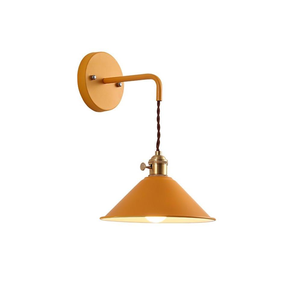 Funnel-Shaped Diffused Wall Sconce — Painted Metal, 1-Light LED, 9" Diameter