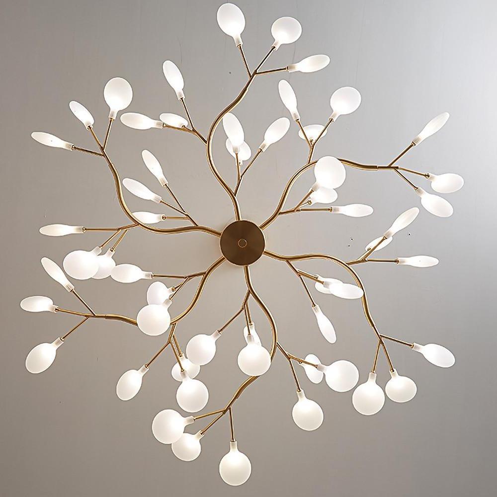 Firefly Sputnik Chandelier — Aluminum & Acrylic, LED, 27/36/45/54-Light, 3000–6500K
