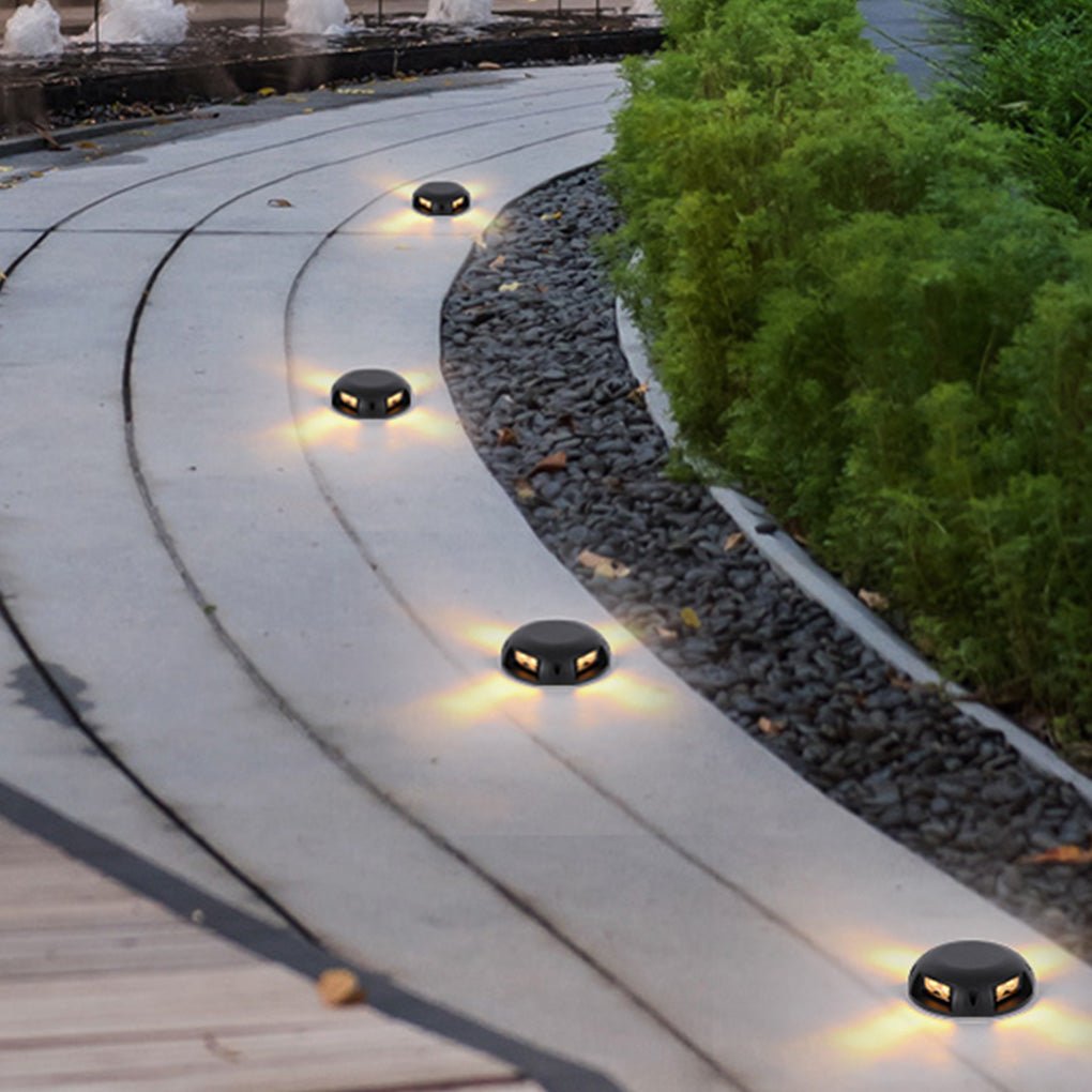 Round LED Surface-Mounted Step Light — Die-Cast Aluminum, Dual-Beam, IP65 Weatherproof, 2–8W