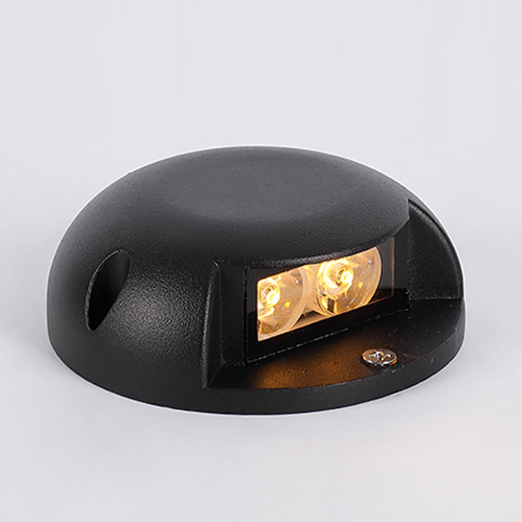 Round LED Surface-Mounted Step Light — Die-Cast Aluminum, Dual-Beam, IP65 Weatherproof, 2–8W