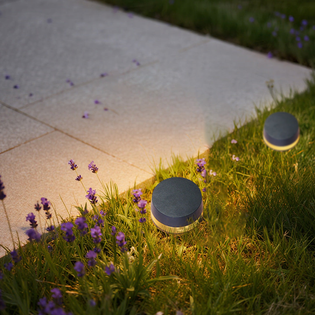 Modern Outdoor Bollard Path Light — Aluminum & Glass, 5W LED, 3000K, IP65 Weatherproof