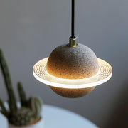 Saturn Acrylic Mini Pendant — LED, 10W, 3000–5400K, 59" Adjustable Chain, 1-Light
