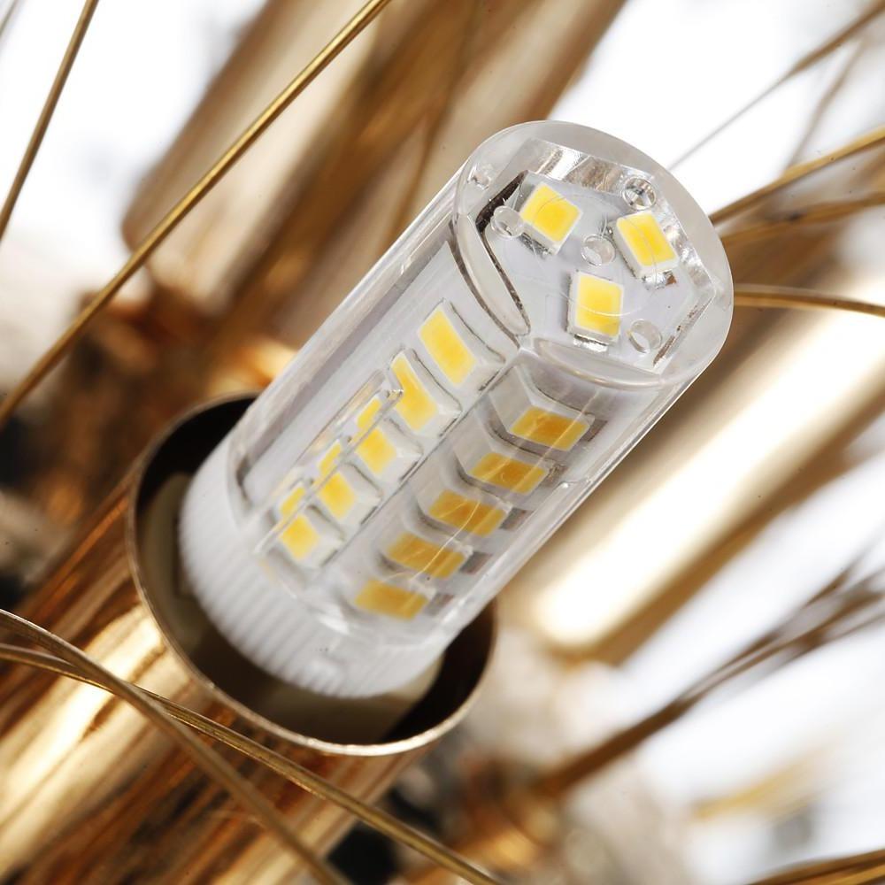 Antique Round Crystal Metal LED Chandeliers for Kitchen Pendant Lighting