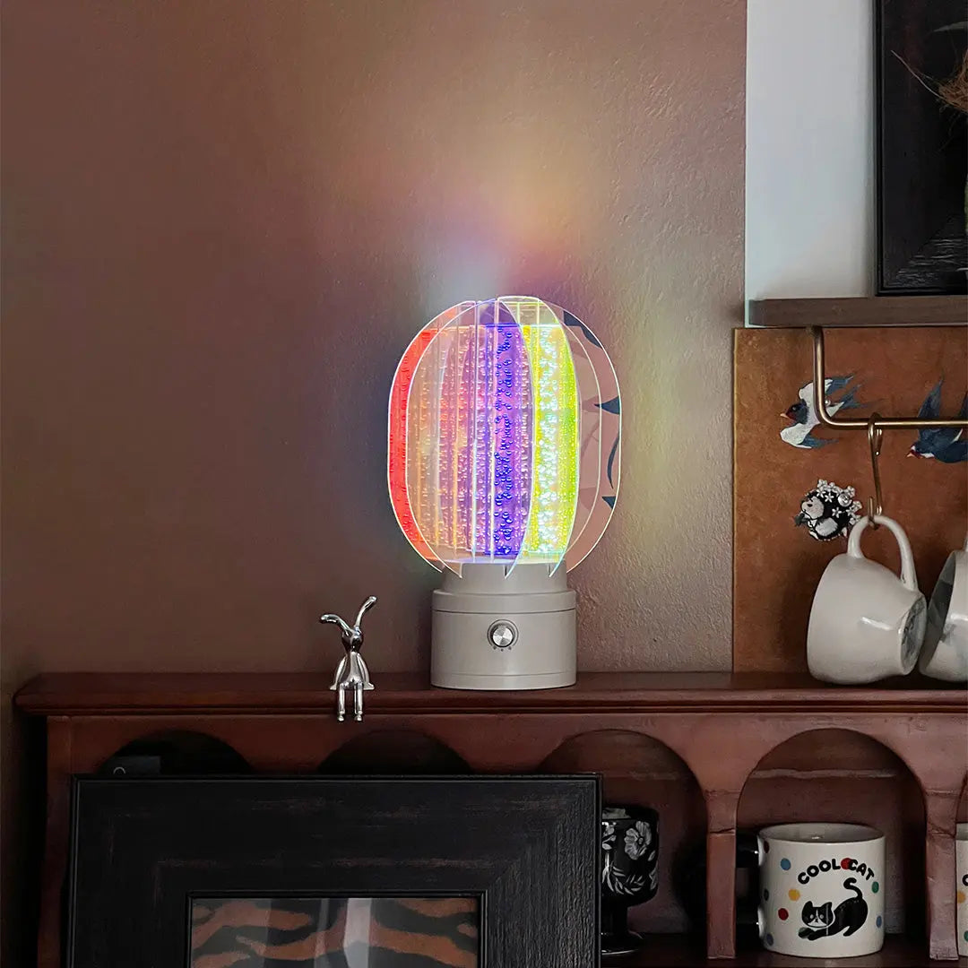 Unique Artistic LED Table Lamps - Colorful Aluminum Decorative Lighting Luxe