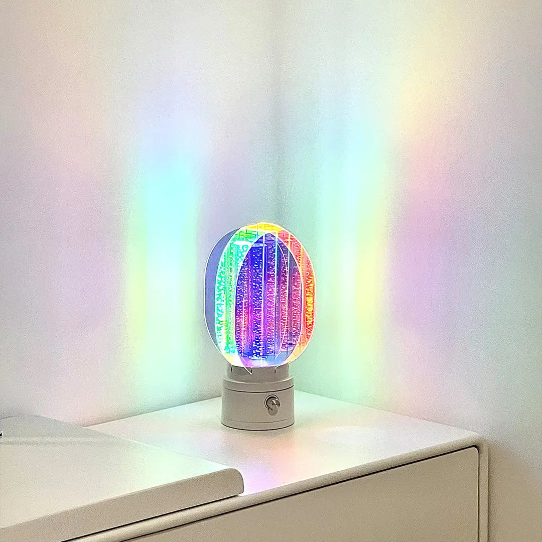 Unique Artistic LED Table Lamps - Colorful Aluminum Decorative Lighting Luxe