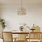rattan woven dome pendant light available in 157 inch and 197 inch sizes