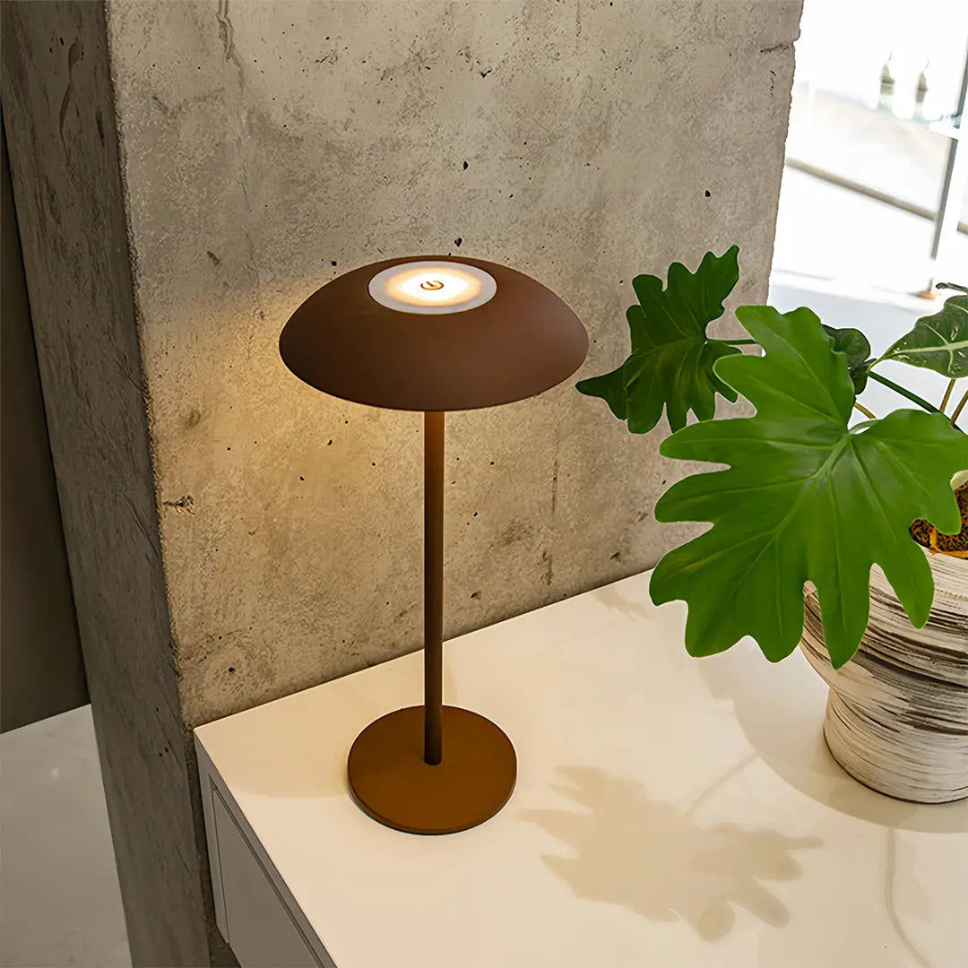 Minimalist Contemporary LED Table Lamp - Rechargeable and Dimmable Luxe