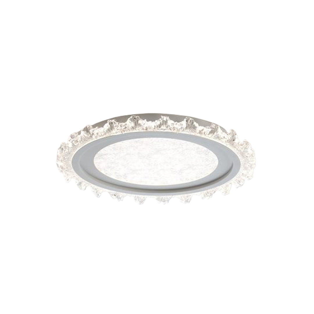Ultra-Thin Round LED Flush-Mount Ceiling Light — Full Spectrum, Dimmable 3000K–6500K, RA97, UGR≤16