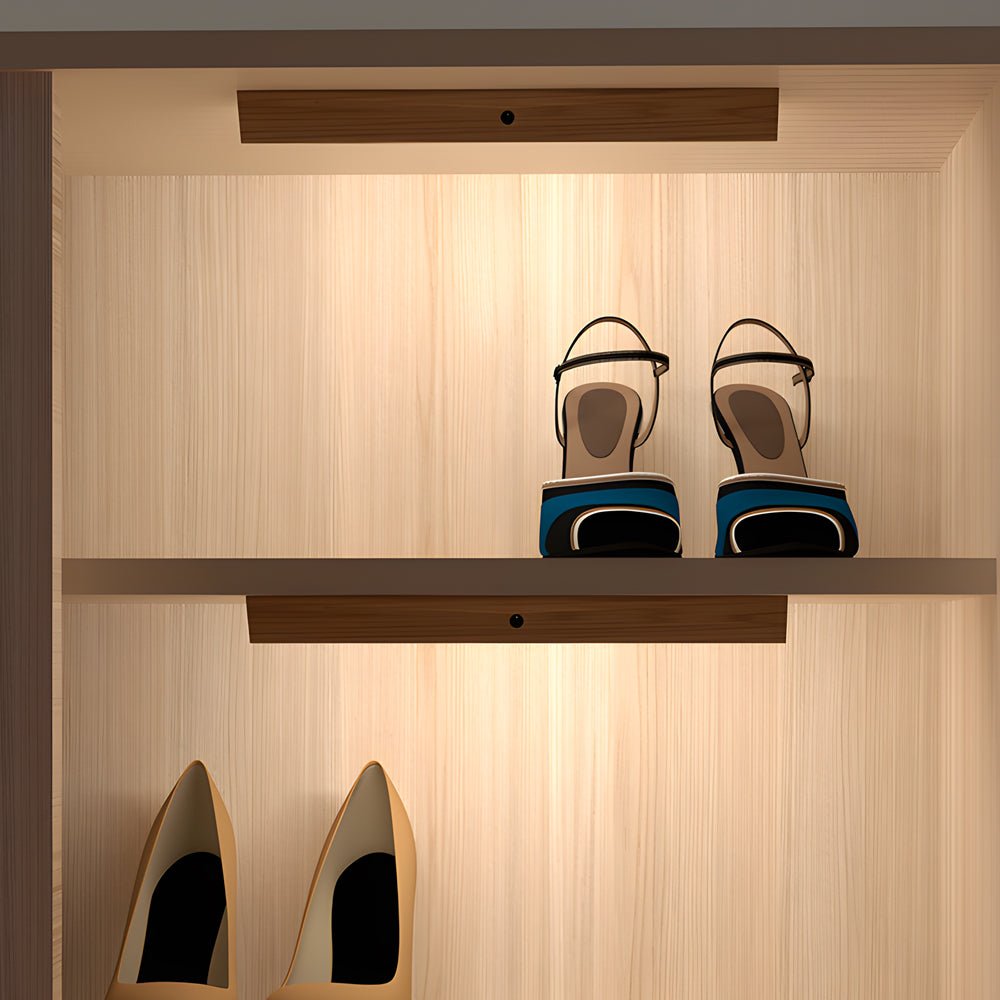 rechargeable led night light with motion sensor magnetic wood rectangle cabinet lights