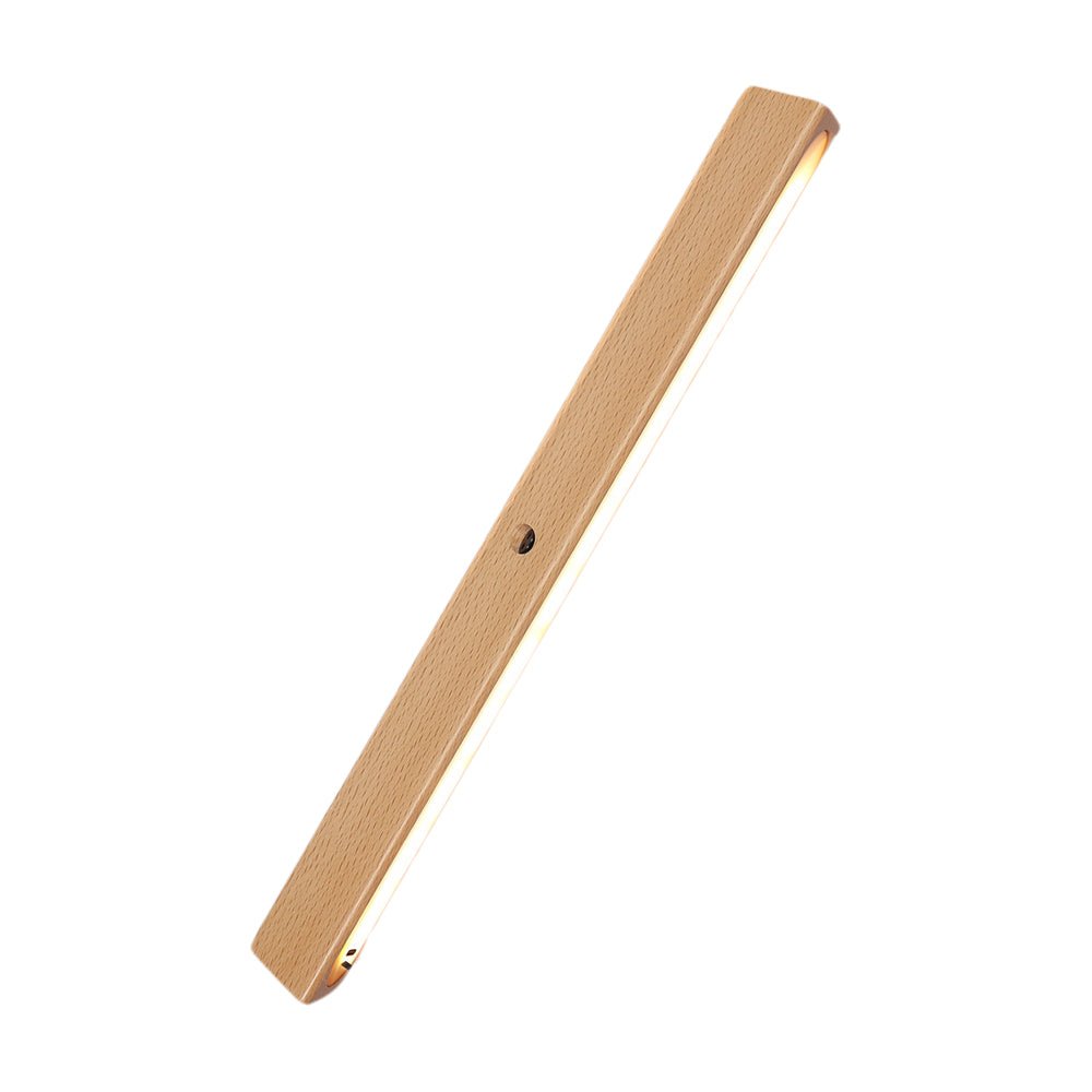 rechargeable led night light with motion sensor magnetic wood rectangle cabinet lights