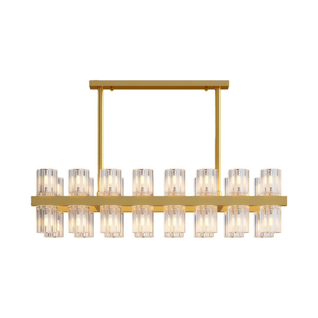 Multi-Tier Crystal Chandelier — Solid Copper Frame, 24- to 48-Light, G4, Black / Chrome / Copper Finish