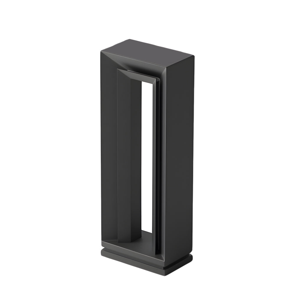 Modern Minimalist Arch Solar / Hardwired Bollard Light — Stainless Steel, LED 3000K, IP65, 10W, Dusk-to-Dawn
