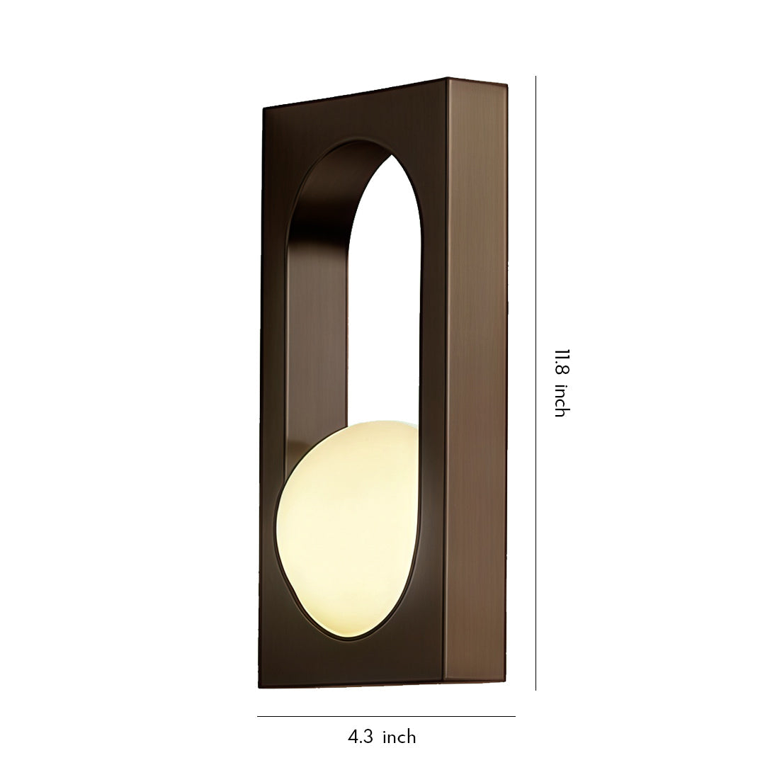Industrial Retro Outdoor Wall Sconce — Stainless Steel, LED, 8W, IP65 Weatherproof, Black or Gold