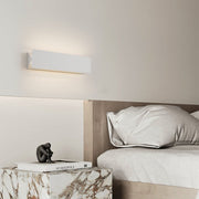 Modern Rectangular Wall Sconce — White Iron and Aluminum, LED, 10W–12W, 3000K–6000K