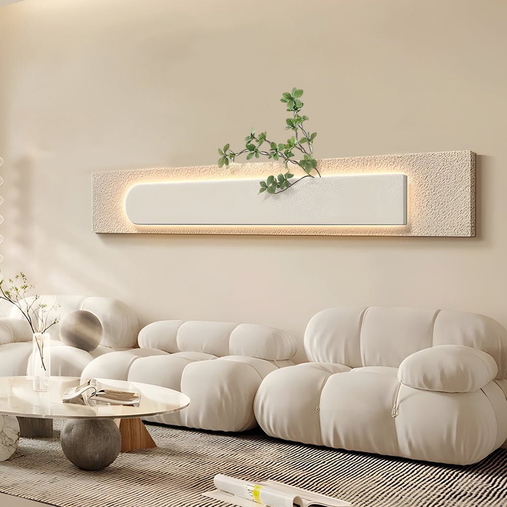 Three-Dimensional Rectangular Sandstone USB LED Wall Lamp with Remote Control