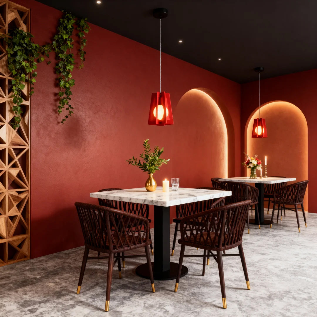 Geometric Felt Mini Pendant — PE+PET Acoustic Felt, Iron, 30/35cm, 6 Colors, Adjustable 2m Cord