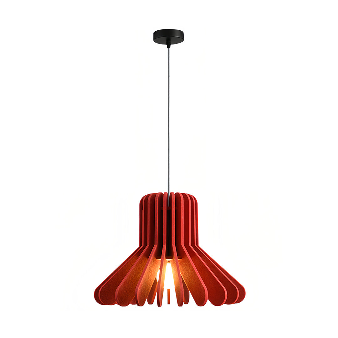 Acoustic PET Felt Pendant Light — Iron, Sound-Dampening, E27, 13.8" or 19.7", Adjustable Chain