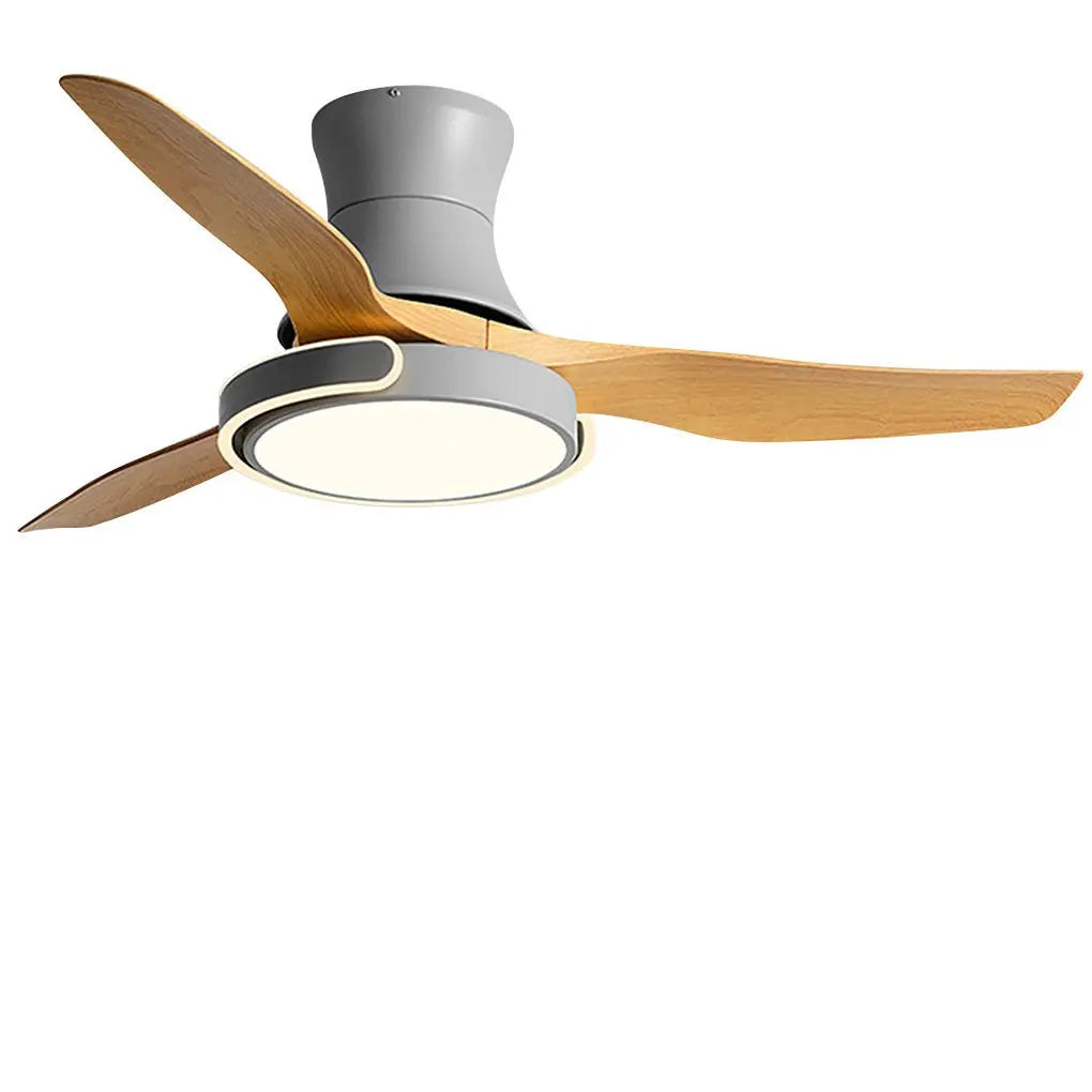 Integrated Ceiling Fan Light with Remote Control and Variable Frequency Dimming, Featuring Forward and Reverse Modes Luxe
