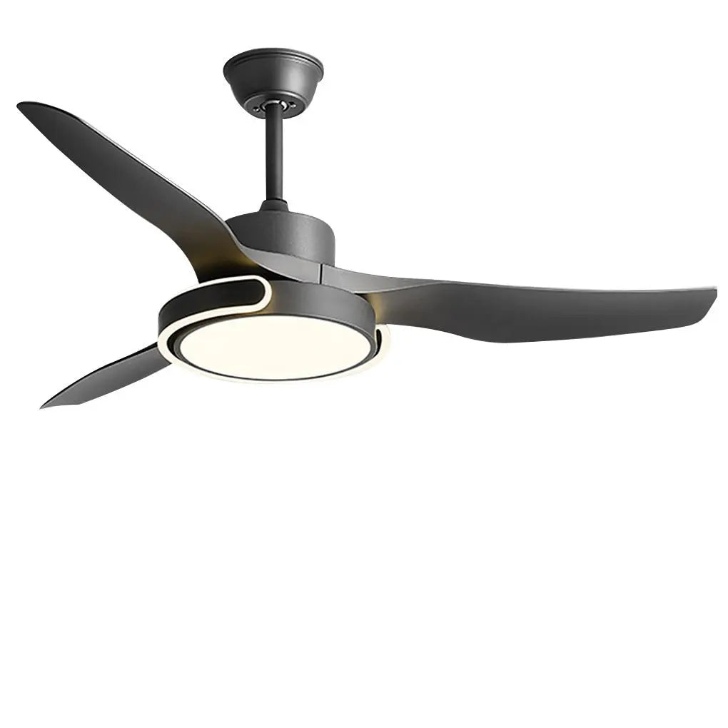 Integrated Ceiling Fan Light with Remote Control and Variable Frequency Dimming, Featuring Forward and Reverse Modes Luxe