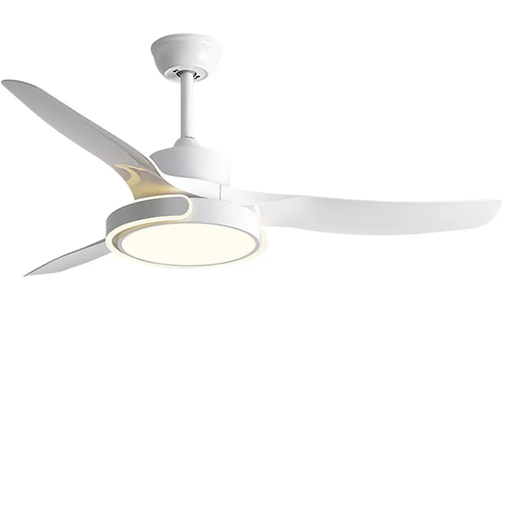 Integrated Ceiling Fan Light with Remote Control and Variable Frequency Dimming, Featuring Forward and Reverse Modes Luxe