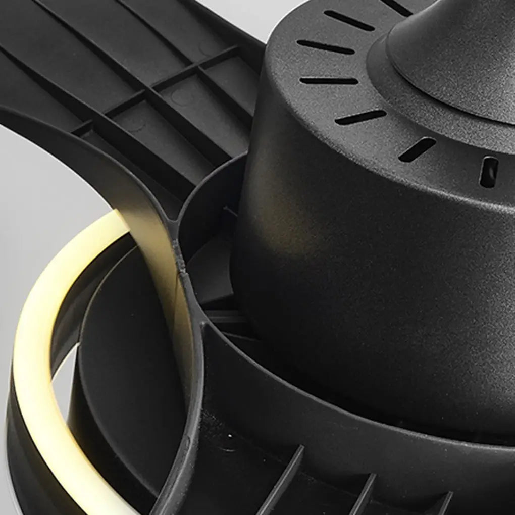 Integrated Ceiling Fan Light with Remote Control and Variable Frequency Dimming, Featuring Forward and Reverse Modes Luxe