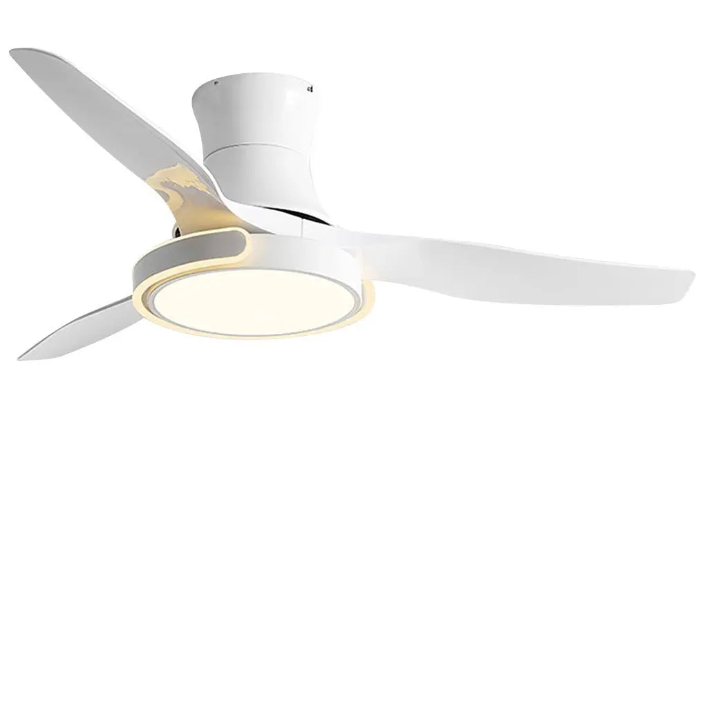 Integrated Ceiling Fan Light with Remote Control and Variable Frequency Dimming, Featuring Forward and Reverse Modes Luxe