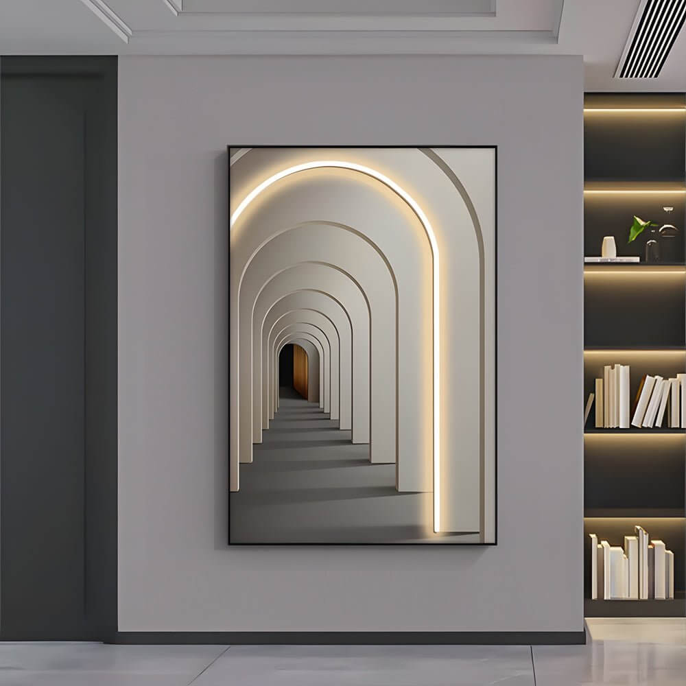 remote controlled decorative led canvas wall art