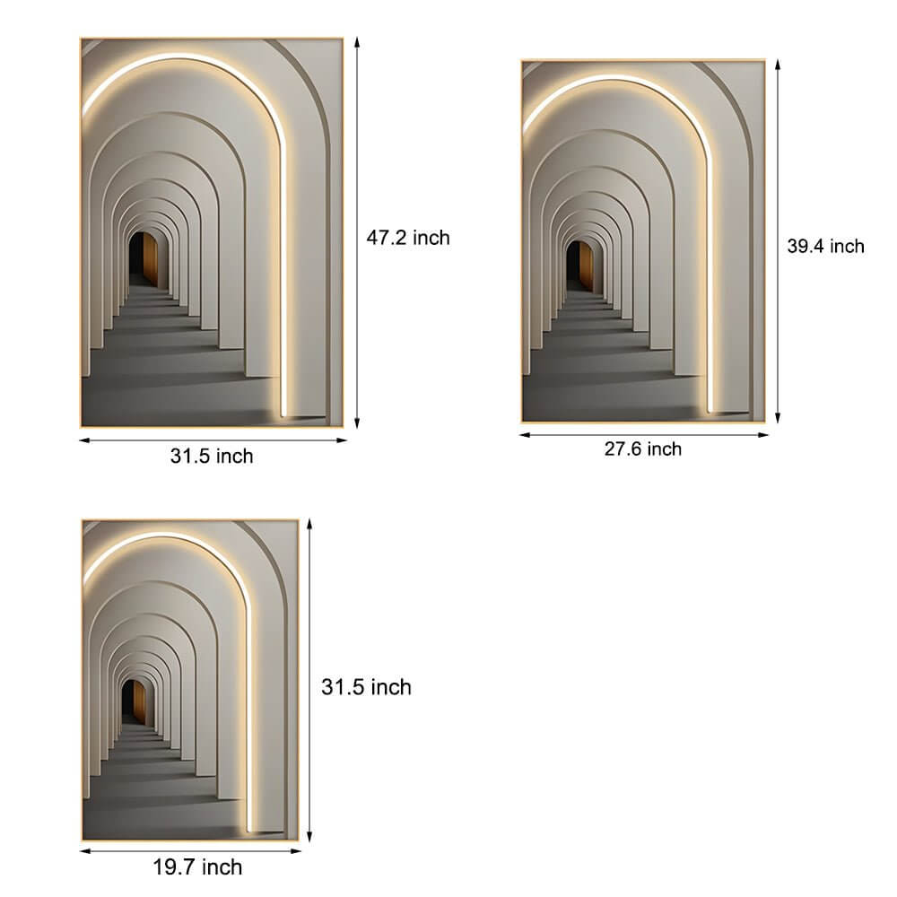remote controlled decorative led canvas wall art