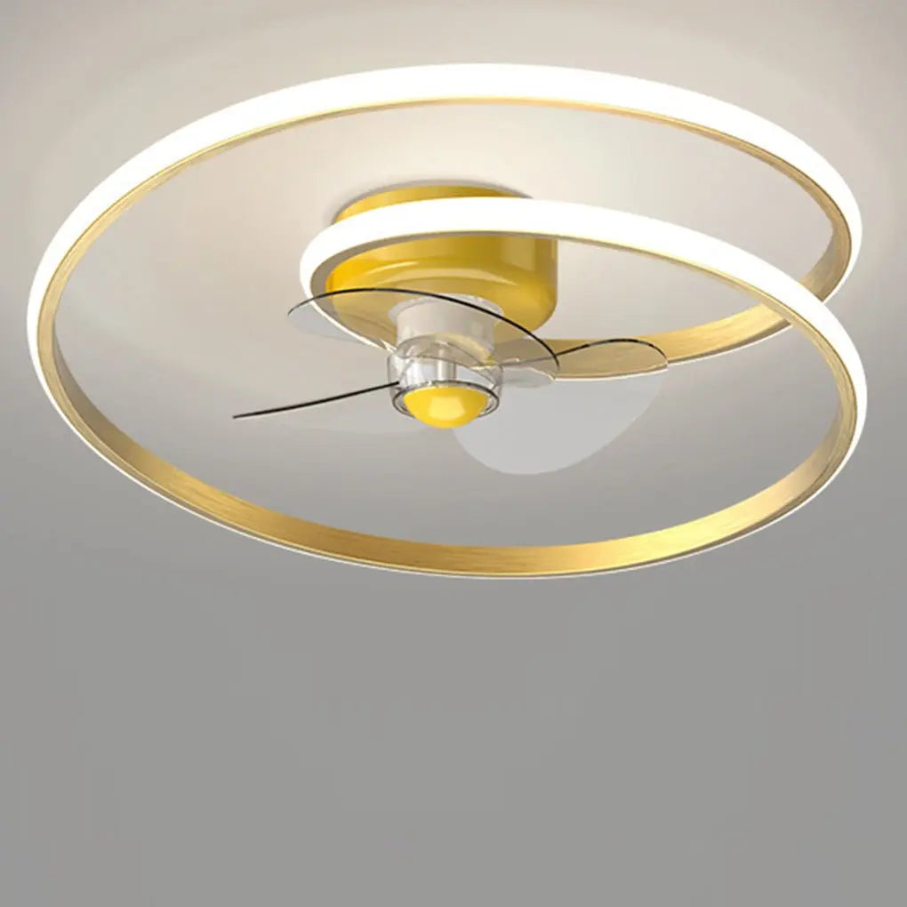 Remote-Controlled Inverter LED Ceiling Fan Light with Stepless Dimming for Living Room and Bedroom Luxe