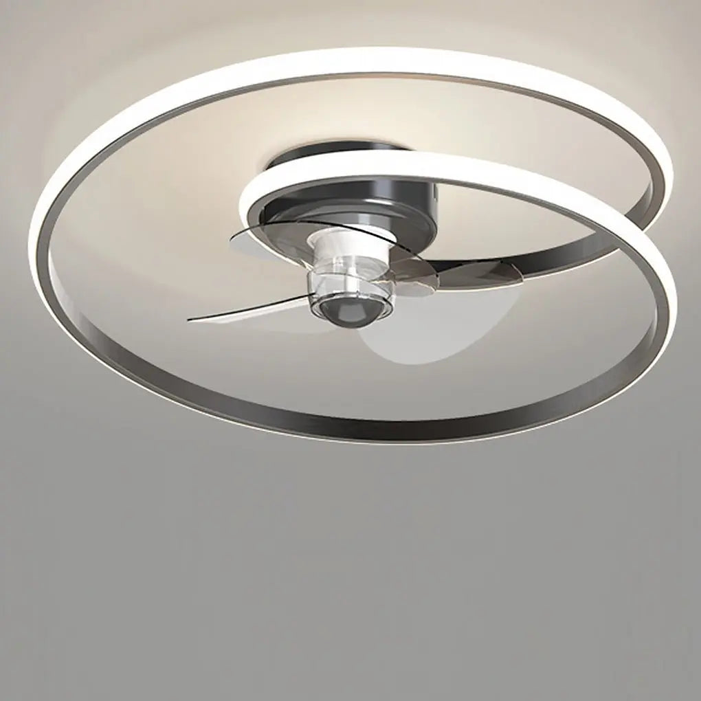 Remote-Controlled Inverter LED Ceiling Fan Light with Stepless Dimming for Living Room and Bedroom Luxe