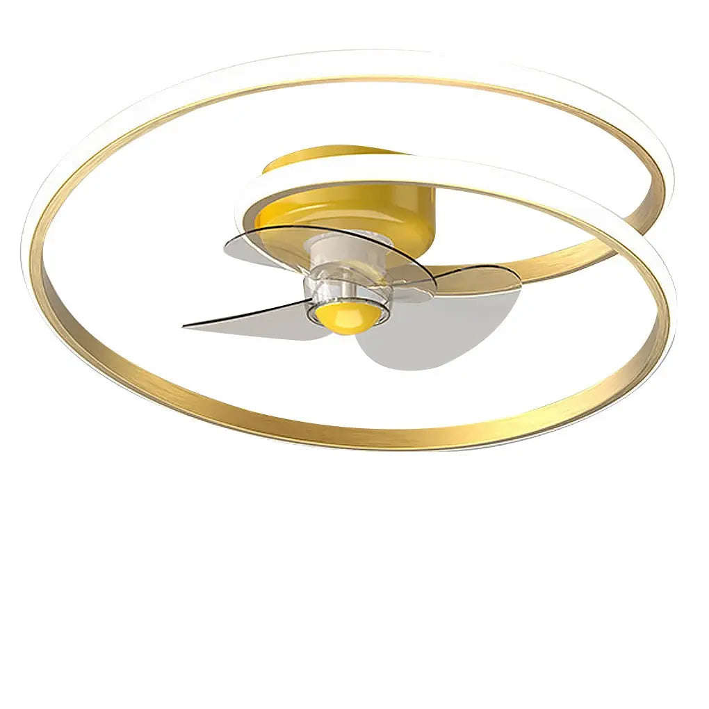 Remote-Controlled Inverter LED Ceiling Fan Light with Stepless Dimming for Living Room and Bedroom Luxe