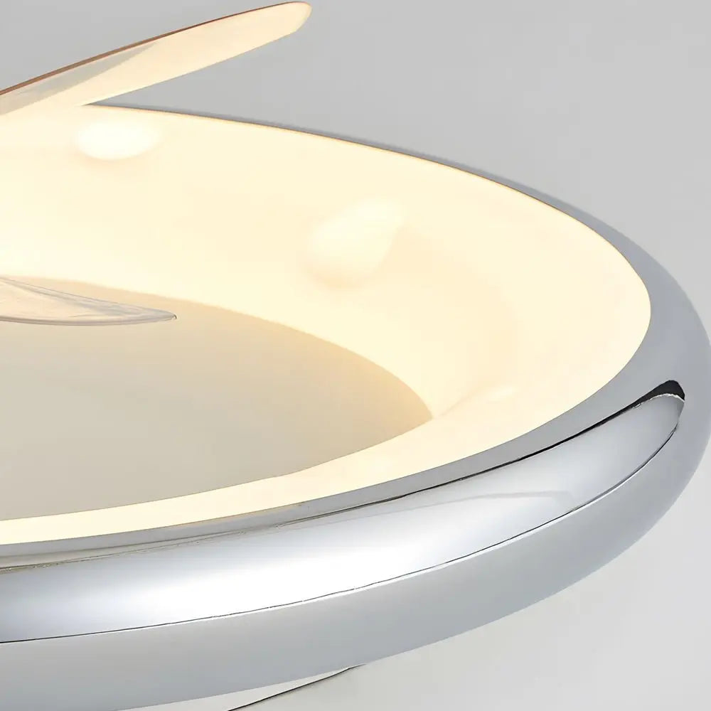 Modern 4-Speed LED Ceiling Fan Lamp with Remote Control and 3 Blades Luxe