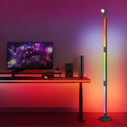 Remote-Controlled RGB Rotating Floor Lamp with Spotlight Luxe