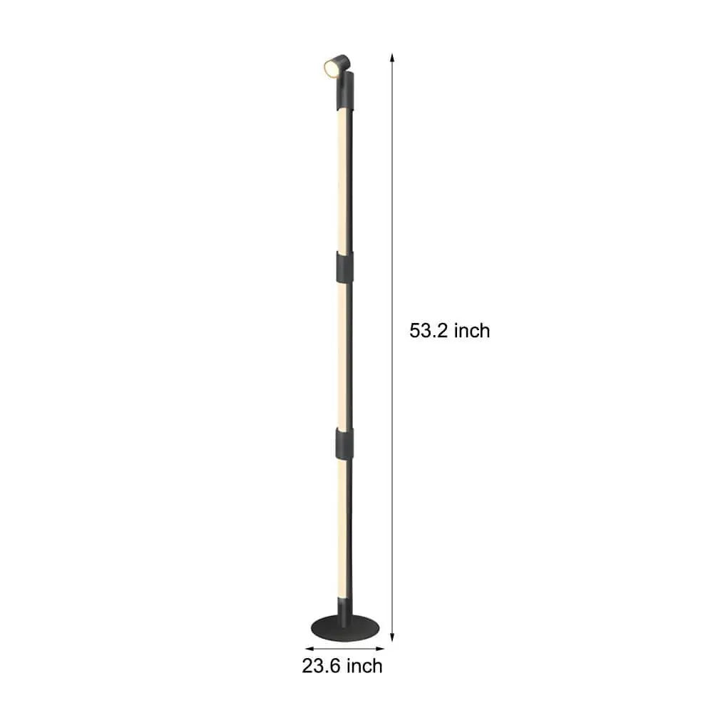 Remote-Controlled RGB Rotating Floor Lamp with Spotlight Luxe