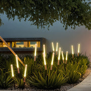 Reed-Shaped Landscape Spike Light — Aluminum, 12W LED, 3000K Warm White, IP65, 4/5/7/11/12-Pack