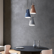 resin pendant light with nordic tapered design