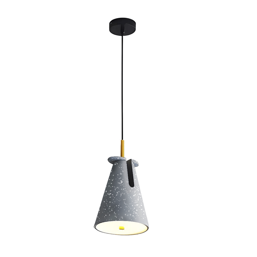 resin pendant light with nordic tapered design